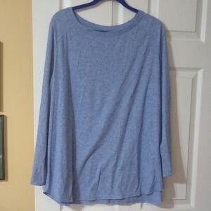 Lane Bryant Heather Blue Knit Top